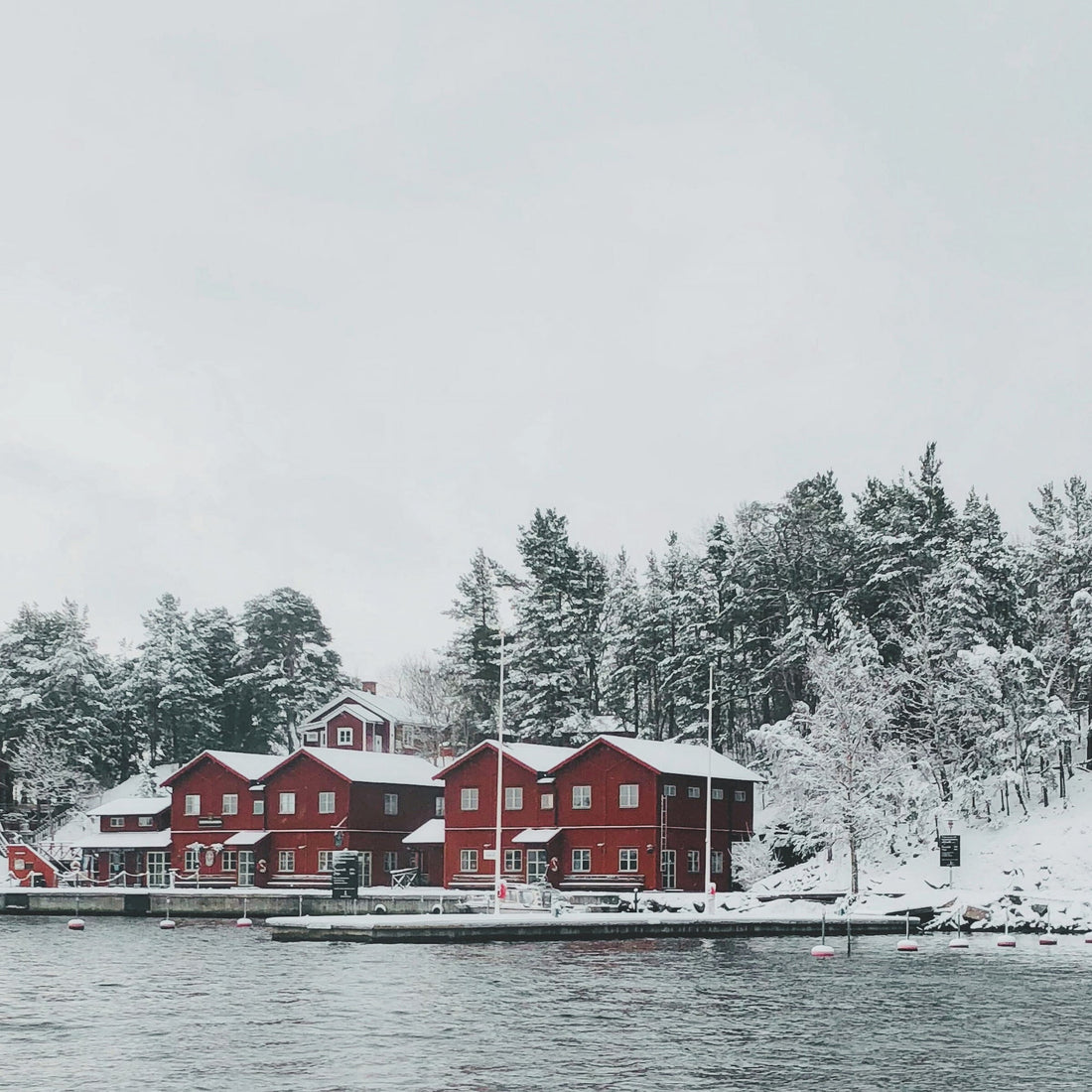 The city slows down when winter arrives.